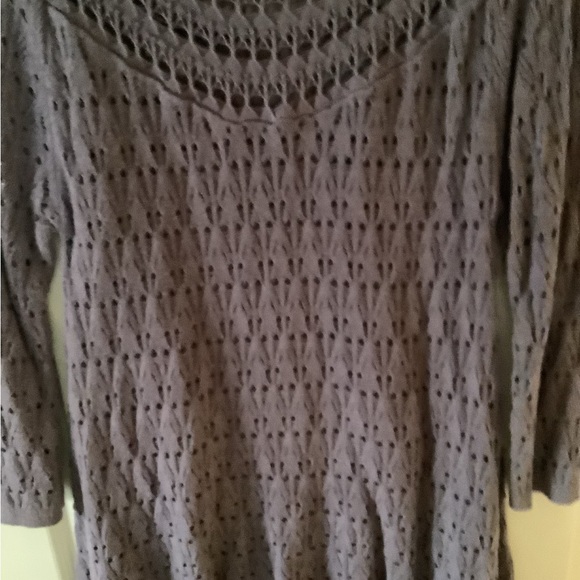 Vintage America crocheted sweater purple nice pattern size Med 💕 - Picture 6 of 11